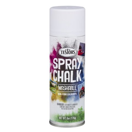 TESTORS Spray Chalk White 6Oz 307587